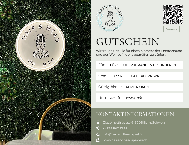 Voucher Fussreflex & Headspa SPA